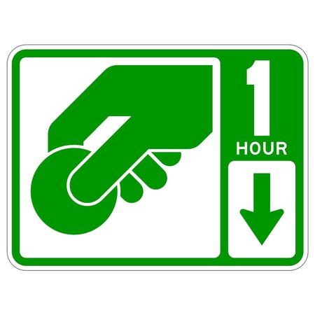 Sign Solutions Usa 24 in W, 18 in H, Aluminum, White DUS08DWT2418R7-20